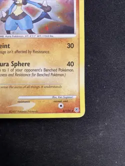 Pokemon TCG Lucario Diamond Pearl Holo Card 6/130 Rare - Image 4