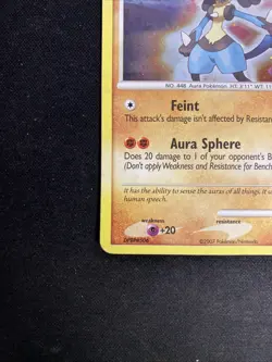 Pokemon TCG Lucario Diamond Pearl Holo Card 6/130 Rare - Image 5