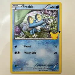 Froakie 22/25 McDonald's 25th Anniversary Holo Promo Pokemon Card - Image 1