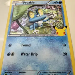 Froakie 22/25 McDonald's 25th Anniversary Holo Promo Pokemon Card - Image 3