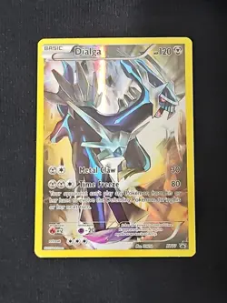 Dialga XY77 Holo Mythical Black Star Promo Pokemon Card - Image 1
