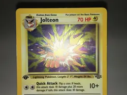 1st Edition Holo Jolteon Card - Ungraded NM - Jungle 4/64 - Wizards WOTC 1999 - Image 3
