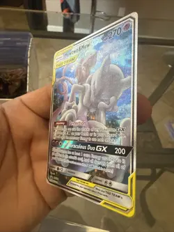 Pokemon TCG Mewtwo & Mew GX SM191 Holo Trading Card Promo Near Mint Near Mint - Image 3