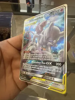 Pokemon TCG Mewtwo & Mew GX SM191 Holo Trading Card Promo Near Mint Near Mint - Image 4
