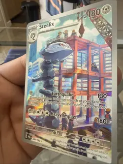 Pokemon TCG Steelix Paradox Rift Holo Card 208/182 - Image 2