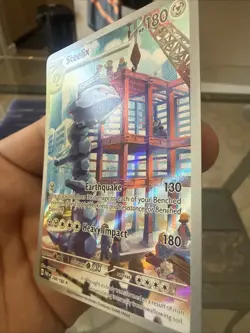Pokemon TCG Steelix Paradox Rift Holo Card 208/182 - Image 3