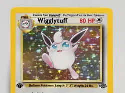 1st Edition Holo Wigglytuff Card - Ungraded NM - Jungle 16/64 Wizards WOTC 1999 - Image 2