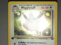 1st Edition Holo Wigglytuff Card - Ungraded NM - Jungle 16/64 Wizards WOTC 1999 - Image 3