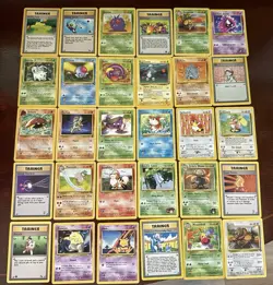 Vintage Pokemon Lot | 30 Cards| Commons/Uncommon WOTC Base,Fossil,Jungle LP-NM - Image 1