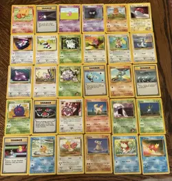 Lot of 30 Vintage Pokemon Cards English WOTC Non-Holo, LP-NM - Image 1