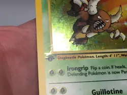 1st Edition Holo Pinsir Scartch Error Card - Ungraded NM Jungle 9/64 - WOTC 1999 - Image 5