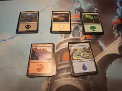 Magic: the Gathering Basic Lands 100 count, 20 of each 636996769180 - Image 1