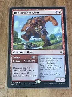 Bonecrusher Giant Stomp R MTG Throne of Eldraine M/NM, English - 5 Available - Image 1