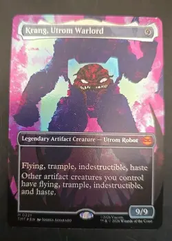Krang, Utrom Warlord (Borderless) Teenage Mutant Ninja Turtles MTG Foil NM - Image 1