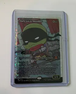 Dark Leo & Shredder (Showcase) (Fracture Foil) Teenage Mutant Ninja Turtles Foil - Image 1