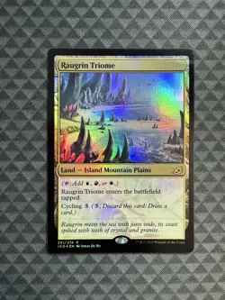 MTG Raugrin Triome #251/274 Foil Rare Ikoria: Lair of Behemoths (IKO) - Image 1