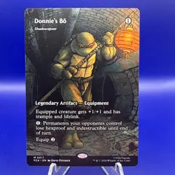 Donnie's Bo (Borderless) Mythic MTG Ninja Turtles - Image 1