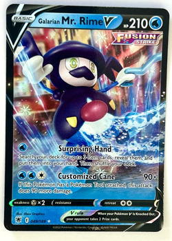 Galarian Mr. Rime V 049/189 - Ultra Rare Holo -Astral Radiance Pokemon Card NM - Image 1