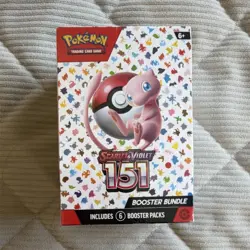 Pokemon Scarlet & Violet 151 Booster Bundle 6 Packs English Mew TCG 2023 - Image 1