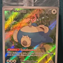 Snorlax 2023 Scarlet & Violet Promo 051 Full Art Holo Pokemon Card (Sealed) - Image 2