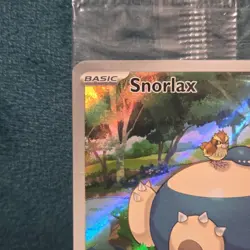 Snorlax 2023 Scarlet & Violet Promo 051 Full Art Holo Pokemon Card (Sealed) - Image 3