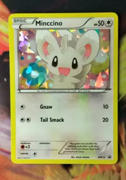 Minccino BW13 Cracked Ice Holo 2011 Black Star Promo Pokemon Card - Image 1