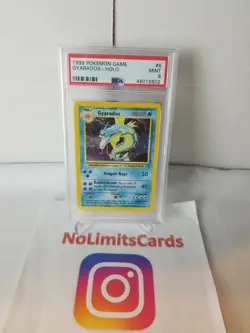 Gyarados Holo #6 Base Set Unlimited 1999 Pokemon PSA 9 Mint! - Image 1
