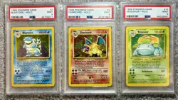 1999 Base Set Charizard 4/102 Blastoise Venusaur PSA 9 GEM MINT - POKEMON TRIO - Image 1