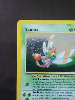 Pokemon Yanma Neo Discovery Unlimited 17/75 Holo Rare Swirl - Image 3