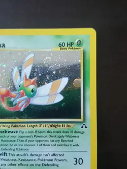 Pokemon Yanma Neo Discovery Unlimited 17/75 Holo Rare Swirl - Image 4