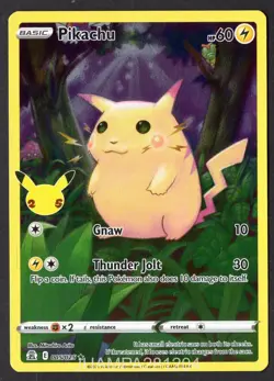 PIKACHU 005/025 CELEBRACIONES CROMO POKEMON CELEBRATIONS 2021 HOLO RARE - Image 1