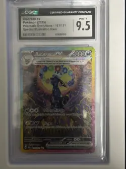 2025 POKEMON PRISMATIC EVOLUTIONS #161 FULL ART UMBREON EX SIR CGC 9.5￼ - Image 1