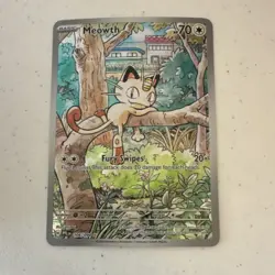 Pokemon Meowth Illustration Rare Full Art Holo 106/094 Phantasmal Flames 70HP - Image 1