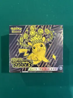 Pokemon TCG Scarlet & Violet SURGING SPARKS Elite Trainer Box FACTORY SEALED ETB - Image 1