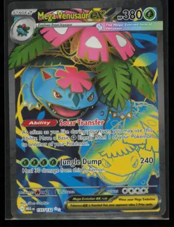 Mega Venusaur ex 155/132 Pokemon Mega Evolution Ultra Rare Near Mint - Image 1