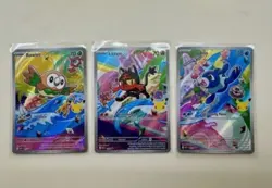 Pokemon 2026 First Partner Illustration Collection Series 1 Promo Set 43, 44, 45 - Image 1