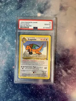 🐉👜 1999 Pokemon Dragonite PSA 10 - Pokemon Game Movie Promo #5 - Image 1