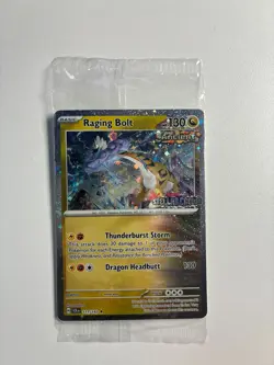 Pokemon TCG Raging Bolt 111/142 Stellar Crown Holo Best Buy Sealed DMG - Image 1