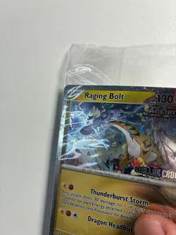 Pokemon TCG Raging Bolt 111/142 Stellar Crown Holo Best Buy Sealed DMG - Image 2