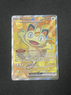 Pokemon TCG Meowth EX 107/088 Ultra Rare Perfect Order Pre-Release - Image 1