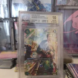 Roronoa Zoro One Piece PRB02-006 SP The Azure Sea OP14 BGS 10 Bubble - Image 4