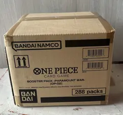 One Piece Paramount War Booster Box Sealed CASE (ENGLISH) OP 02 - Image 1