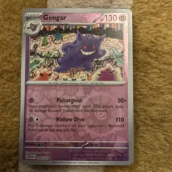 Pokemon Gengar TCG Scarlet & Violet 151 Card 094/165 Reverse Holo NM - Image 1
