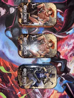 One Piece Card Game Mini-Tin Pack Set Vol.2 FULL SET 0F 3 FACTORY SEALED - Image 1