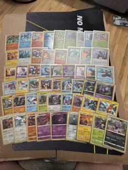 LOT OF 53 POKEMON CARDS HOLO RARES FROM SWSH AND SUN AND MOON - Image 1