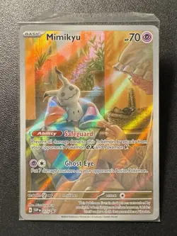 Pokemon Mimikyu 075 Sv: Scarlet & Violet ETB Black Star Promo TCG Card (Sealed) - Image 1