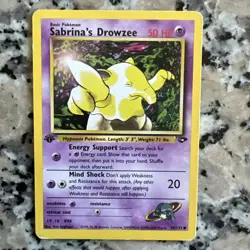 Sabrina's Drowzee 95/132 Gym Challenge 1st Edition Common Pokemon Card - Image 1