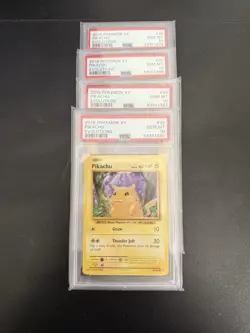 Pokemon XY Evolutions Pikachu 2016 PSA 10 Graded Lot of 4 Cards - Image 1