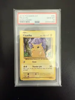 Pokemon XY Evolutions Pikachu 2016 PSA 10 Graded Lot of 4 Cards - Image 2