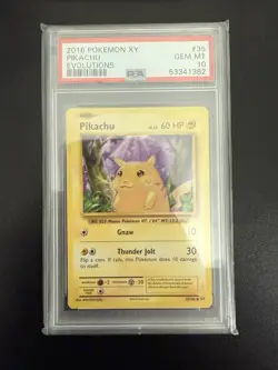 Pokemon XY Evolutions Pikachu 2016 PSA 10 Graded Lot of 4 Cards - Image 3